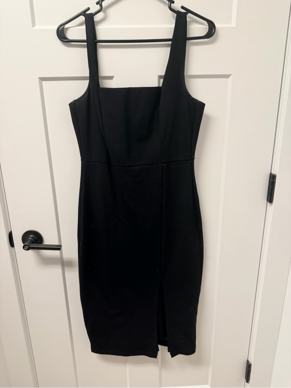 Lulus Black Sleeveless Bodycon Midi Dress